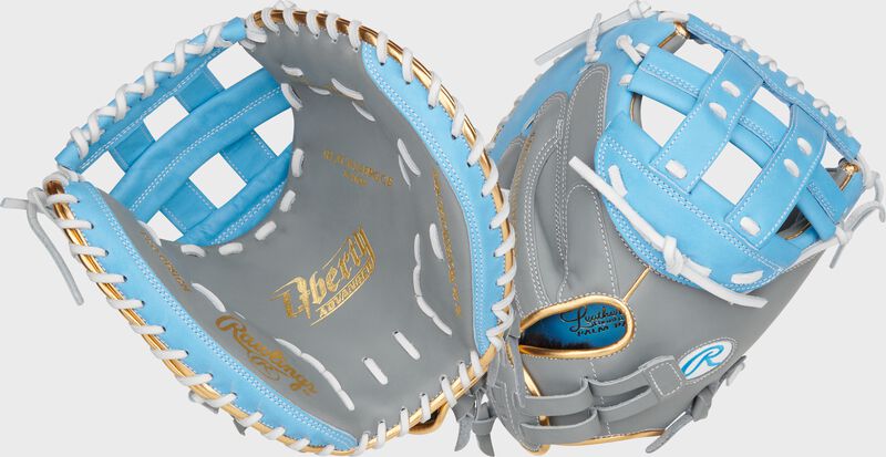 Liberty Advanced Color Series 34 in Catcher's Mitt, Gray/Columbia Blue, Right