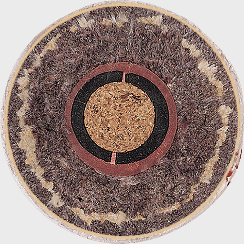 Inside cork center of a FSR100X flat seam baseball with Extra Innings technology