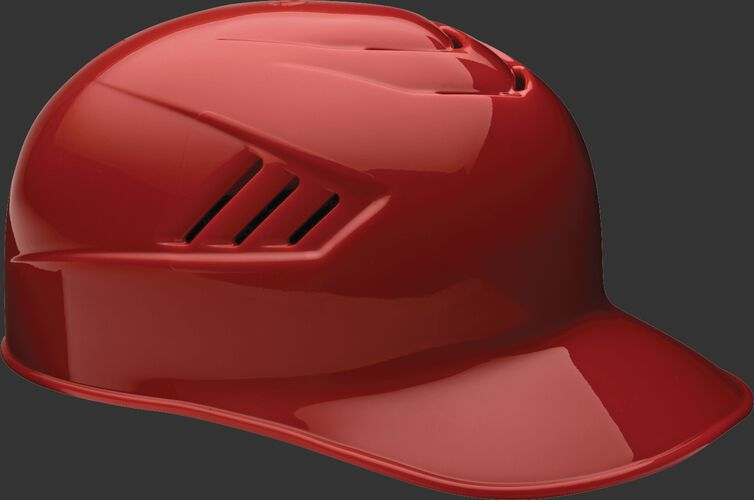 A scarlet CFPBH Coolflo adult base coach helmet with Coolflo vents