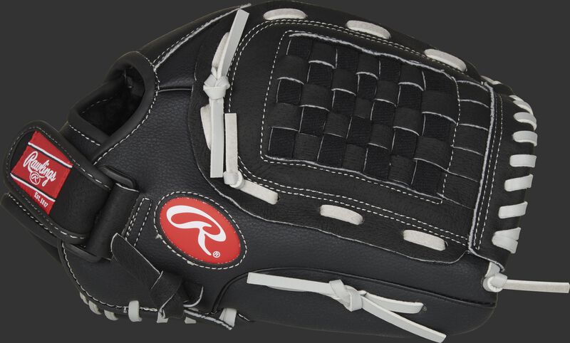 Thumb of a black RSB120GB 12-Inch RSB infield/pitcher's glove with a black Basket web
