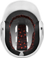 Inside view of Rawlings Velo Matte Batting Helmet - SKU: R16M image number null