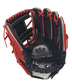 Navy palm of a Pro Preferred 11.5-Inch infield glove with a navy web and scarlet laces - SKU: PROS204W-2NS image number null