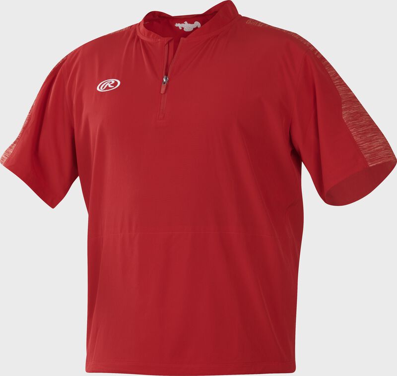 Front of Rawlings Scarlet Youth Launch Cage Jacket - SKU #YLNCCJ-B-89
