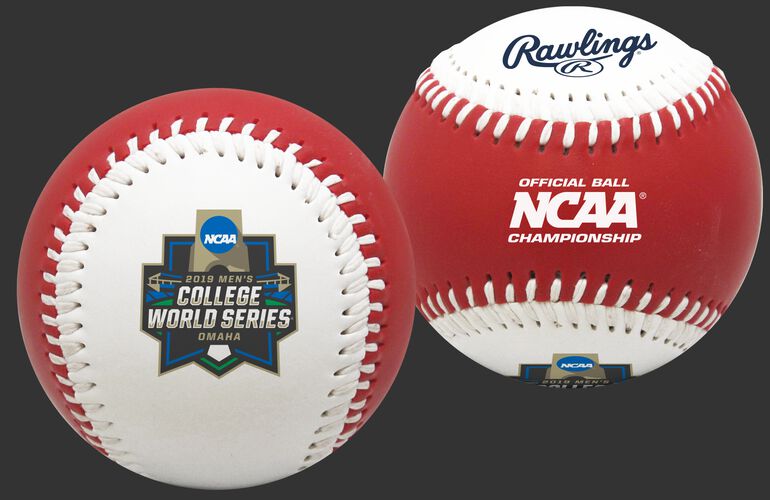 2019 NCAA College World Series Replica Red Baseball