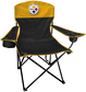 A Pittsburgh Steelers lineman chair with the team logo on the back  image number null