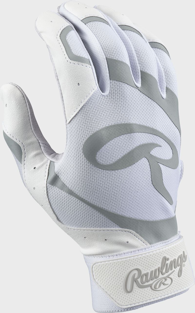 Back of a white 5150 II batting glove - SKU: 5150IIBG-WHWH