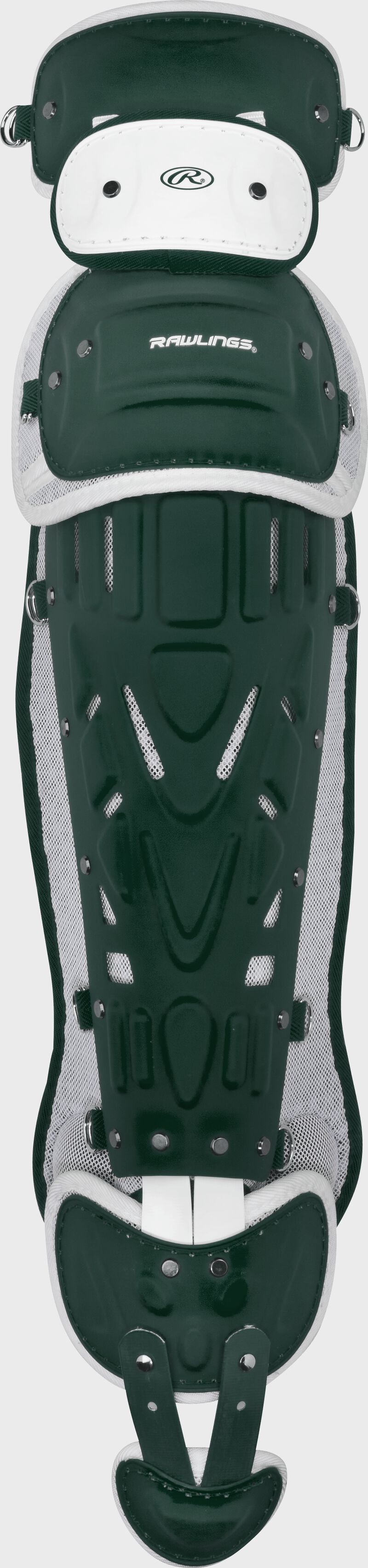 Dark Green/white Pro Preferred adult leg guards