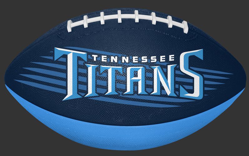Navy and Blue NFL Tennessee Titans Downfield Youth Football With Team Name SKU #07731069121