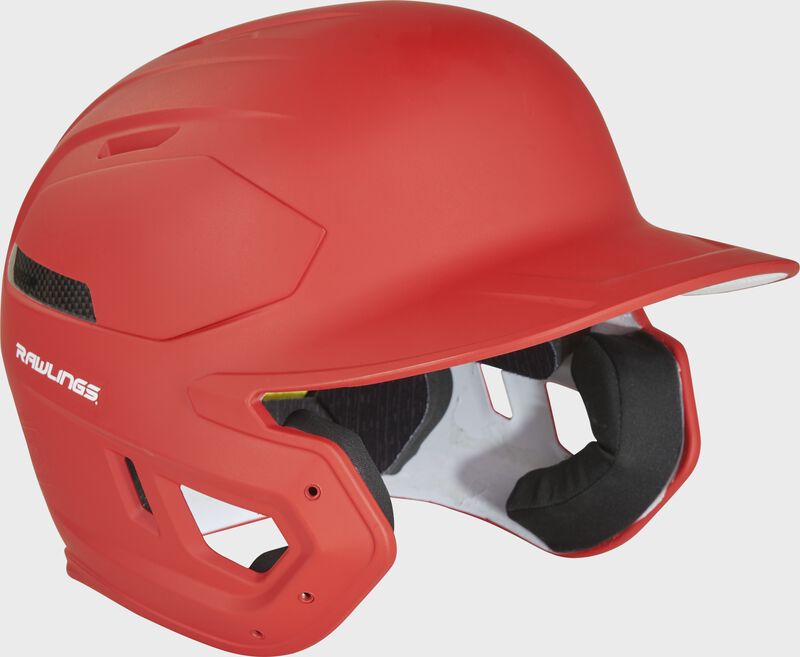 Front right-side view of Rawlings Mach Carbon Batting Helmet - SKU: CAR07A image number null
