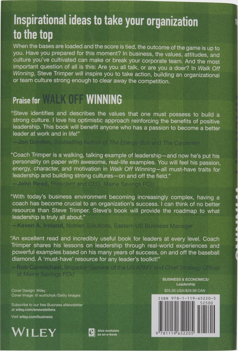 Walk Off Winning: A Game Plan for Leading Your Team and Organization to Success