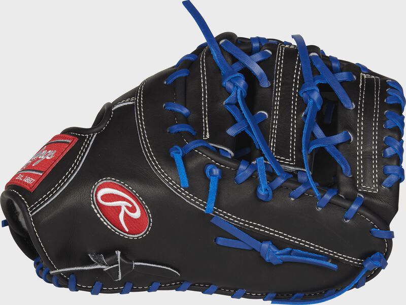 PROSAR44 Black Pro Preferred Anthony Rizzo 12.75-inch game day first base mitt with a black horizontal bar x-laced web