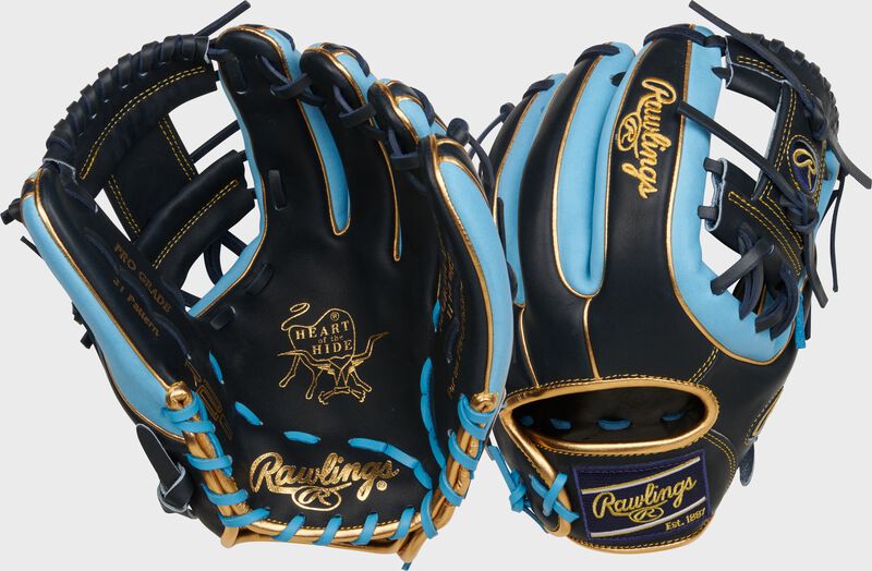 2 views showing the palm/back of a Heart of the Hide R2G 11.5" I-web infield glove - SKU: PROR314-2NCB
