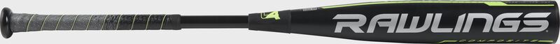 BB9Q3 2019 BBCOR Quatro Pro composite bat with a black barrel and grey/green accents