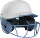 Front right-side view of Rawlings Mach Ice Softball Batting Helmet, Columbia Blue - SKU: MSB13 image number null