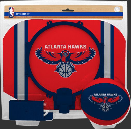 Rawlings Red and Navy NBA Atlanta Hawks Softee Hoop Set With Team Logo SKU #03544203114