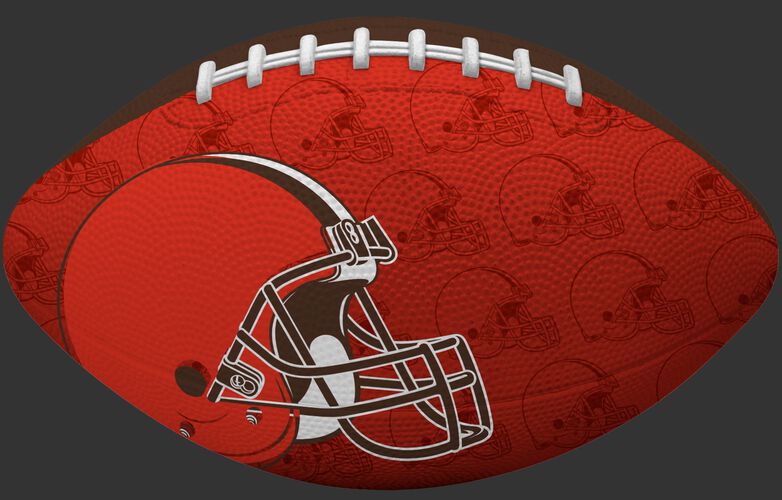 Orange side of a NFL Cleveland Browns Gridiron football with the team logo SKU #09501064122