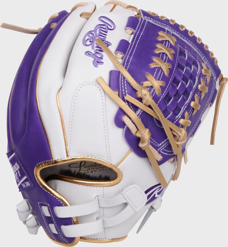 Liberty Advanced Color Series 12.5 in Fastpitch Glove, White/Purple, Left