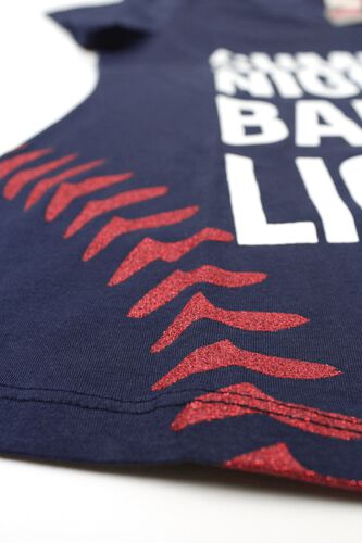 Right Side of Rawlings Women's Summer Nights & Ballpark Lights T-Shirt - SKU #RA30001-400