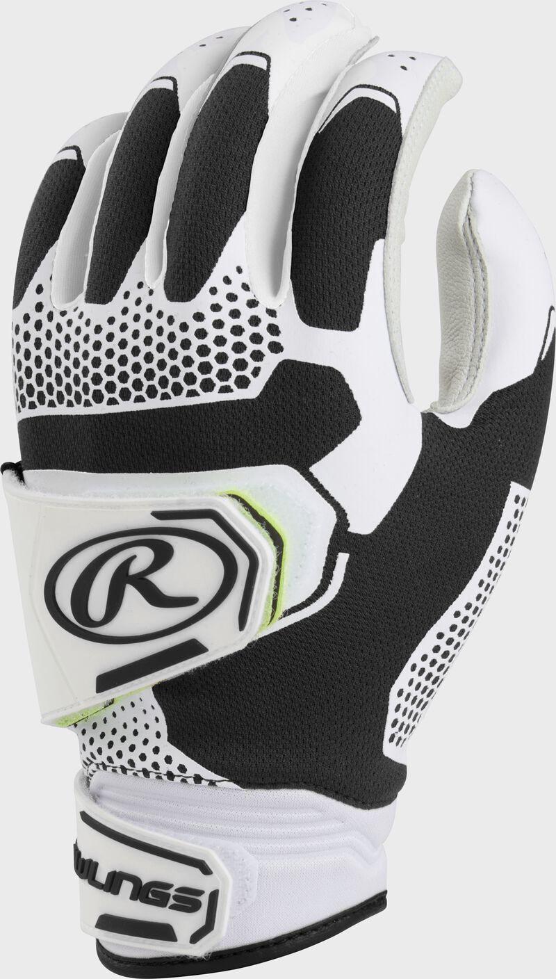 Back of a black 2022 Women's workhorse pro batting glove - FP2PBG-B