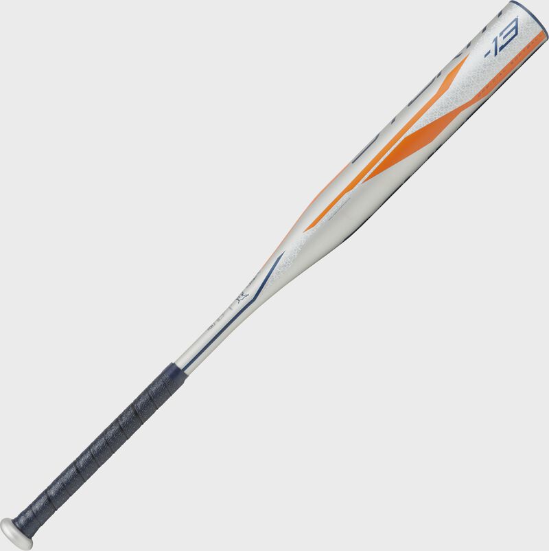A silver Rawlings -13 Storm fastpitch bat - SKU: FPZS13