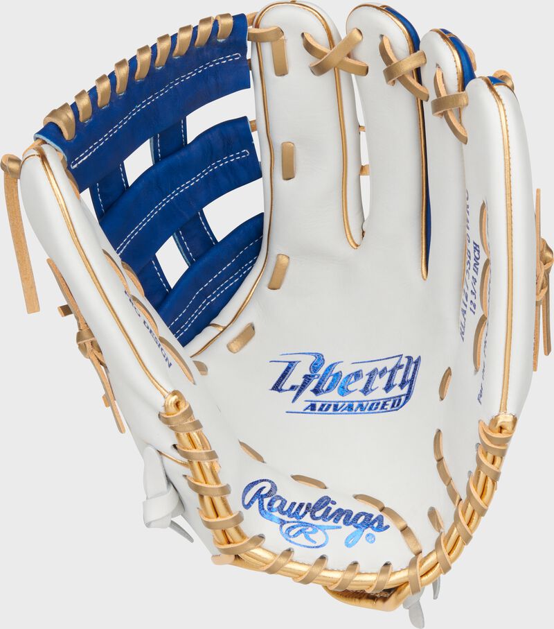 Liberty Advanced Color Series 12.75 in Outfield Glove, White/Royal, Right