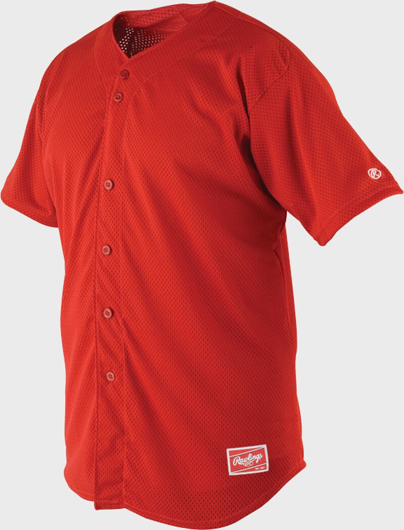 Front of Rawlings Royal Adult Short Sleeve Jersey - SKU #RBJ167 loading=
