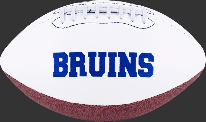 White NCAA UCLA Bruins Football With Team Name SKU #05733065121