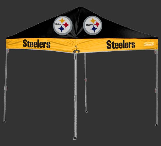 Rawlings Black and Gold NFL Pittsburgh Steelers 10x10 Canopy Shelter With Team Logo and Name SKU #03221082111