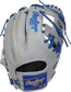 Back of a gray Heart of the Hide MLB All-Star Game I-web glove with a royal Rawlings patch - SKU: RSGPROASG2022 image number null