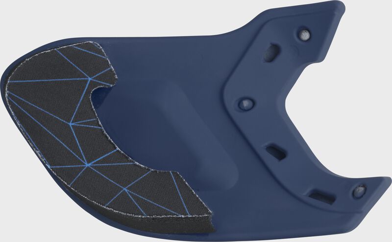 Inside view of Matte Navy Mach EXT Batting Helmet Extension For Right-Handed Batter - SKU: MEXTR