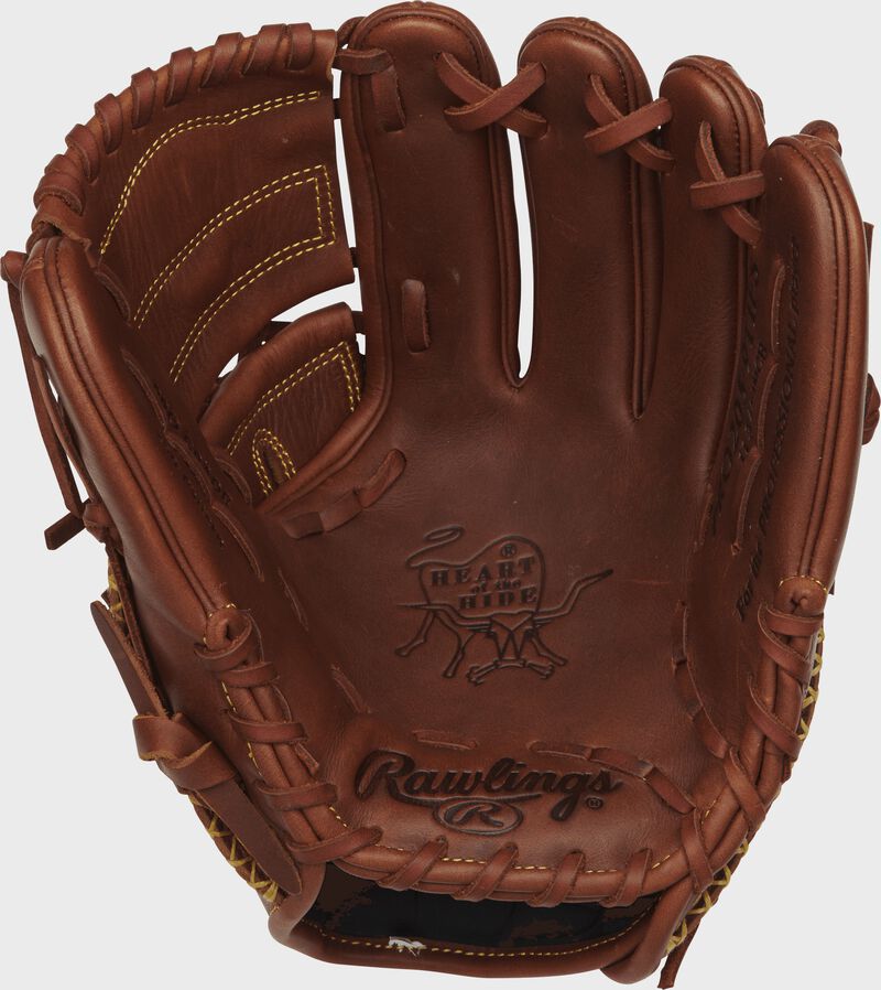 PRO205-9TIFS Rawlings 11.75-inch infield/pitchers glove with a timberglaze palm and tan laces