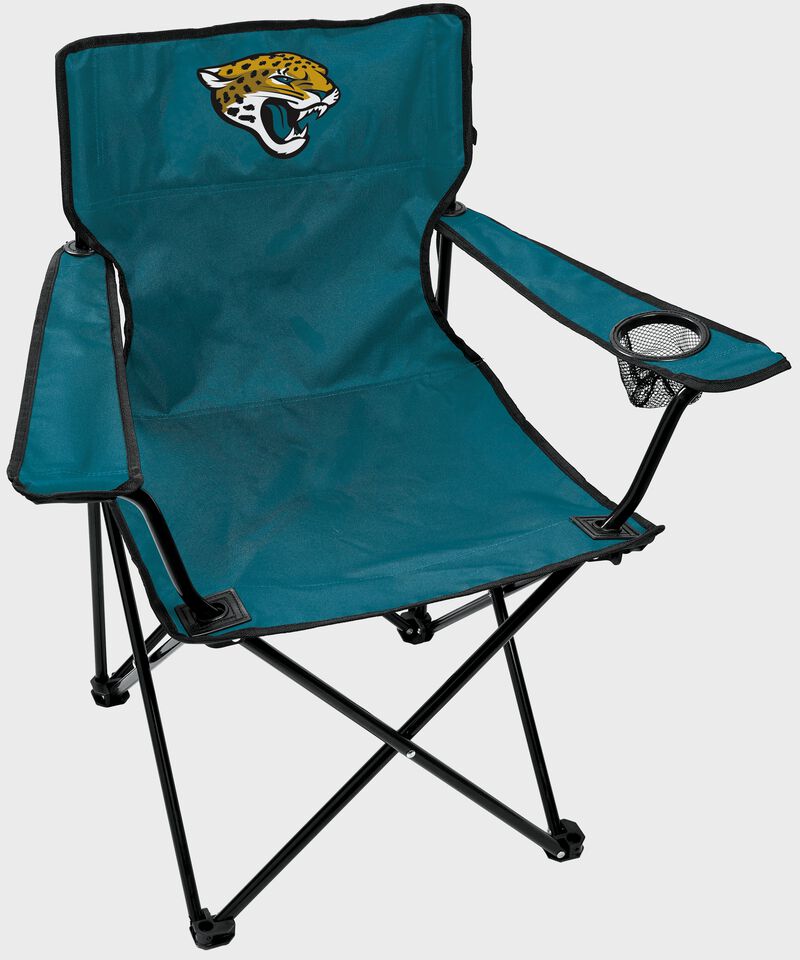 A Jacksonville Jaguars gameday elite quad chair with the team logo on the back loading=