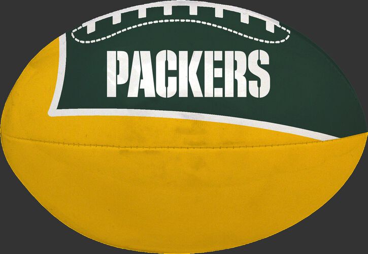 Green and Yellow NFL Green Bay Packers Football With Team Name SKU #07831068114