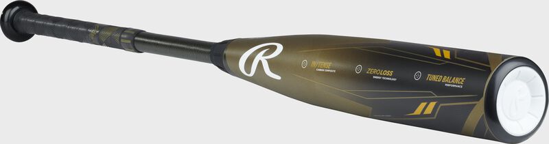 Barrel/end cap view of a Rawlings Icon -5 USSSA bat - SKU: RUT3I5