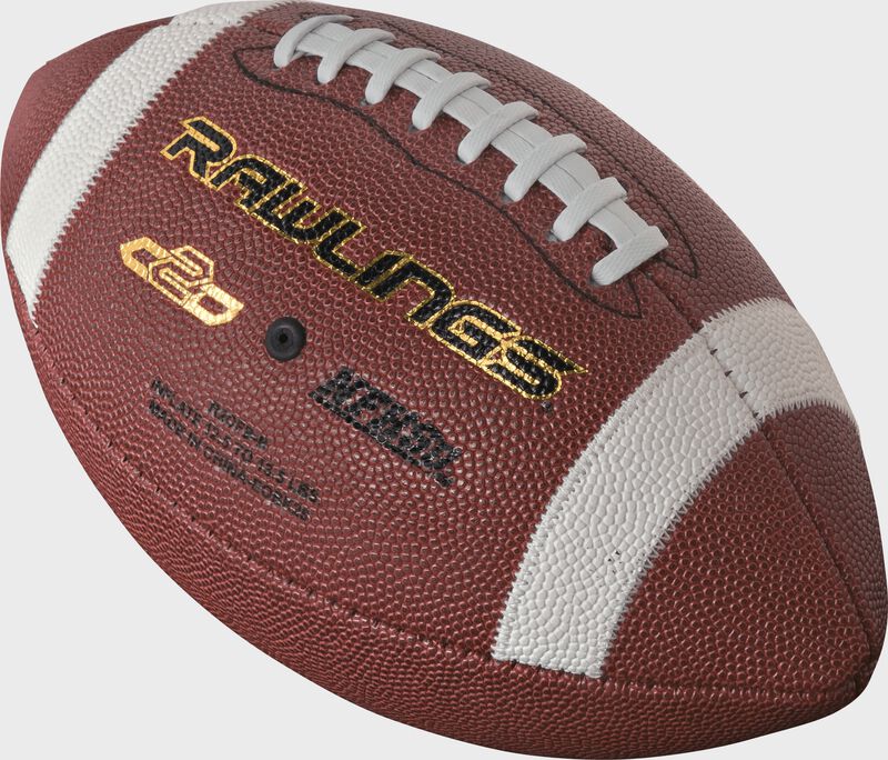 Rawlings logo on a R2 Composite Football - SKU: R2CFB-B