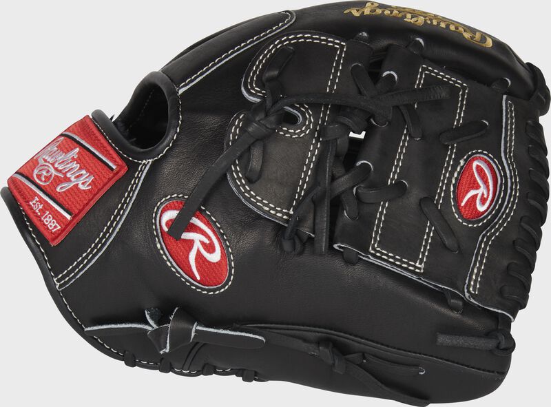 Thumb of a black Heart of the Hide 12 in Infield/pitcher's glove with a black 2-piece solid web - SKU: PRO12-9JBPRO