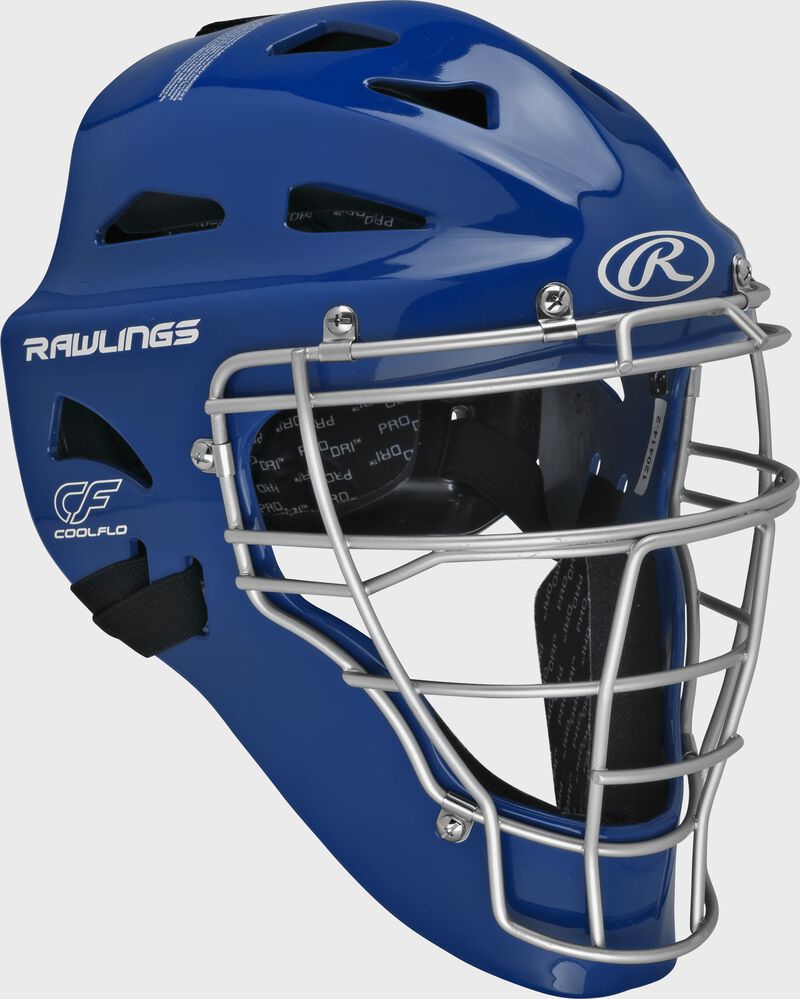 Royal Cool-Flo adult catcher's helmet with silver cage