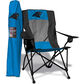 Front of Rawlings Blue and Black NFL Carolina Panthers High Back Chair With Team Logo SKU #09211090518 image number null