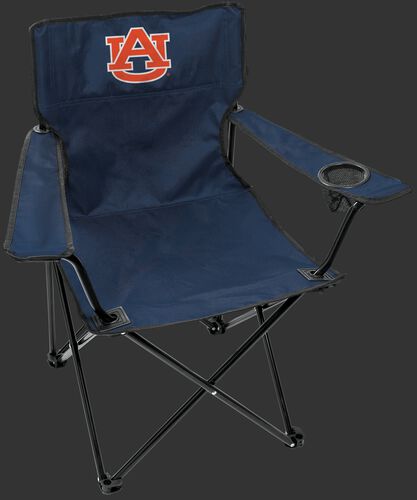 Front of Rawlings Navy and Orange NCAA Auburn Tiger Gameday Elite Chair With Team Logo SKU #00563003111