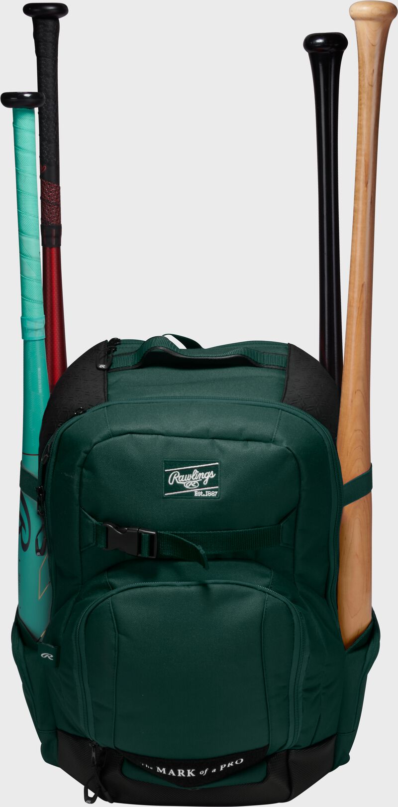Rawlings Journey Players Backpack, Dark Green