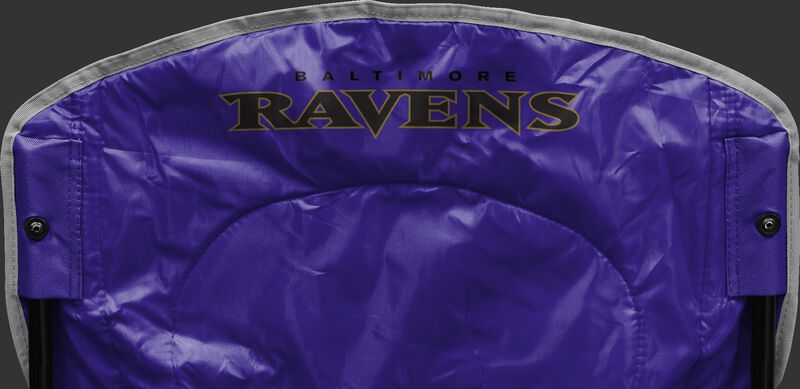 Back of Rawlings Purple NFL Baltimore Ravens Chair With Team Name SKU #02771092111
