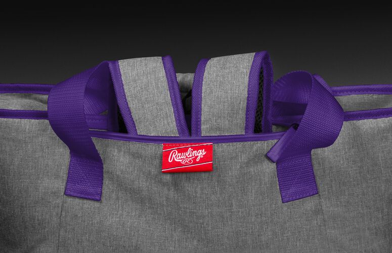 Hideaway backpack straps on a LSU Tigers 30 can cooler - SKU: 10323035111