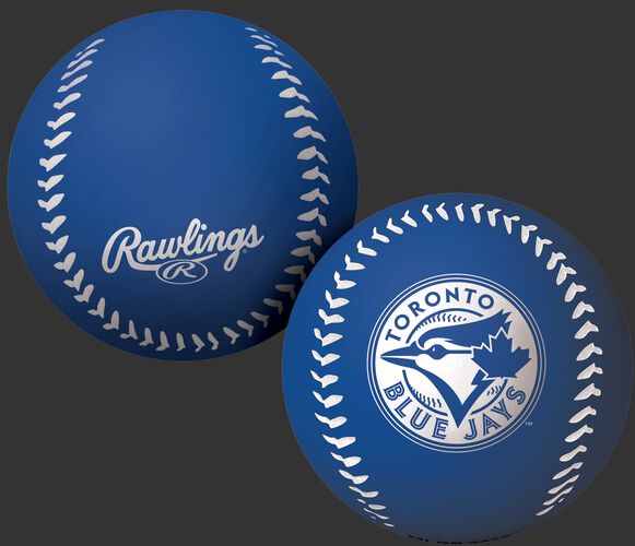 Rawlings Toronto Blue Jays Big Fly Rubber Bounce Ball With Team Logo on Front In Team Colors SKU #02870004112