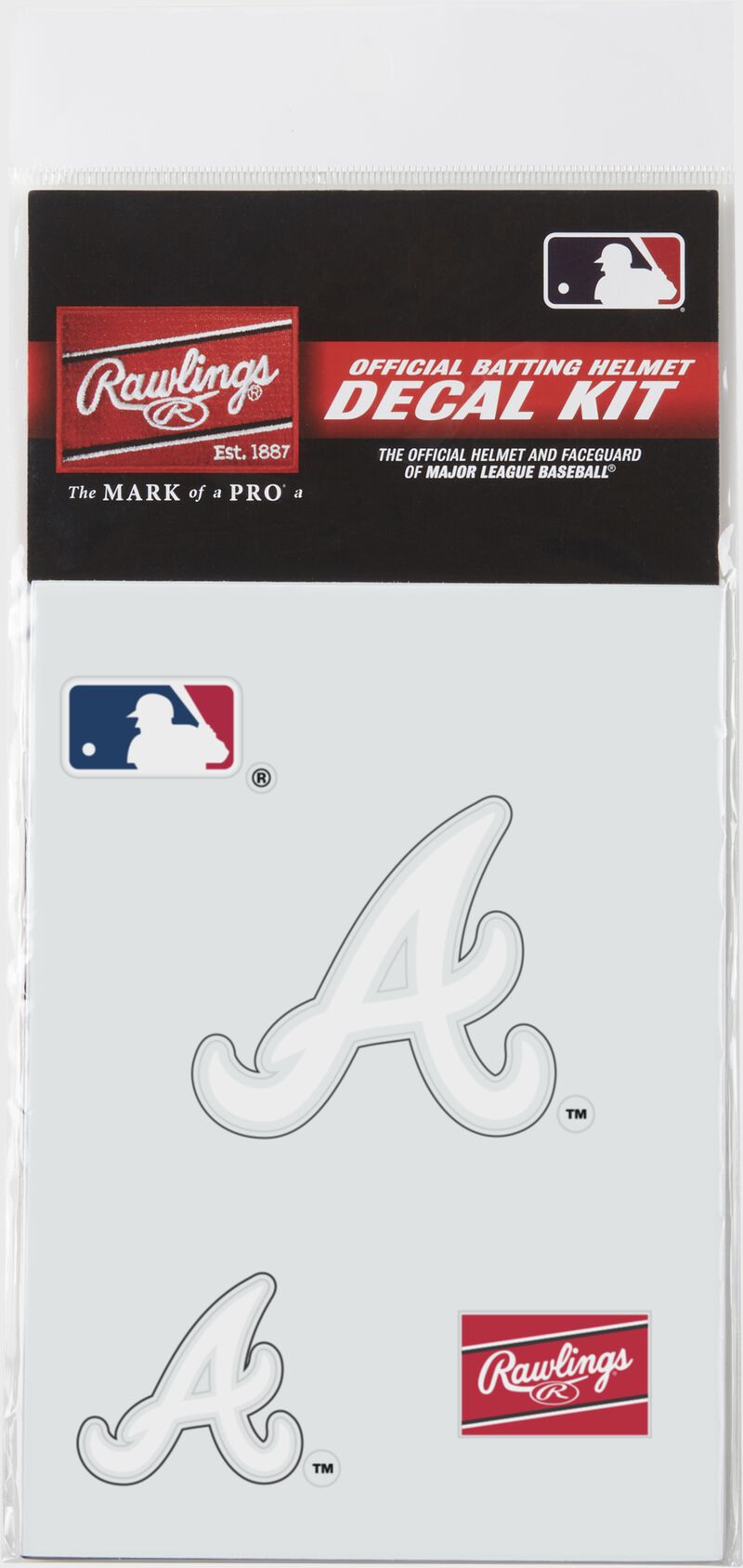 An Atlanta Braves replica decal kit 