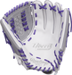 White palm of a Rawlings Liberty Advanced fastpitch glove with purple laces - SKU: RLA125-18WPG image number null