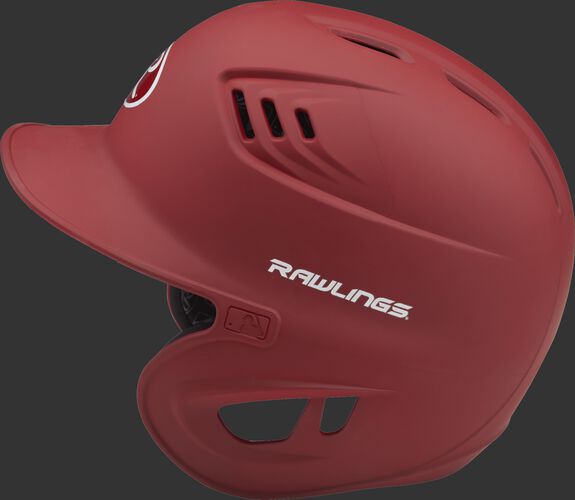Coolflo High School/College Matte Batting Helmet Scarlet