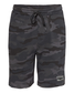Black camo Rawlings men's fleece shorts - SKU: RSGFS-B/HC image number null