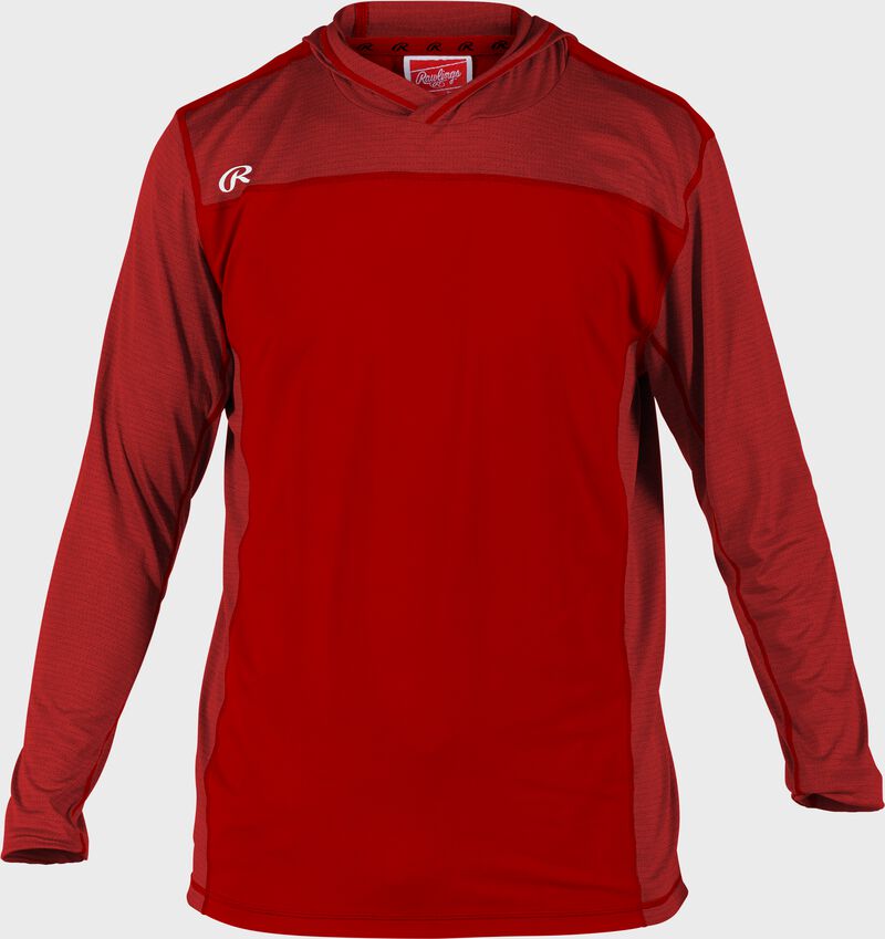 Rawlings ColorSync Lightweight Hoodie, Youth L, Scarlet