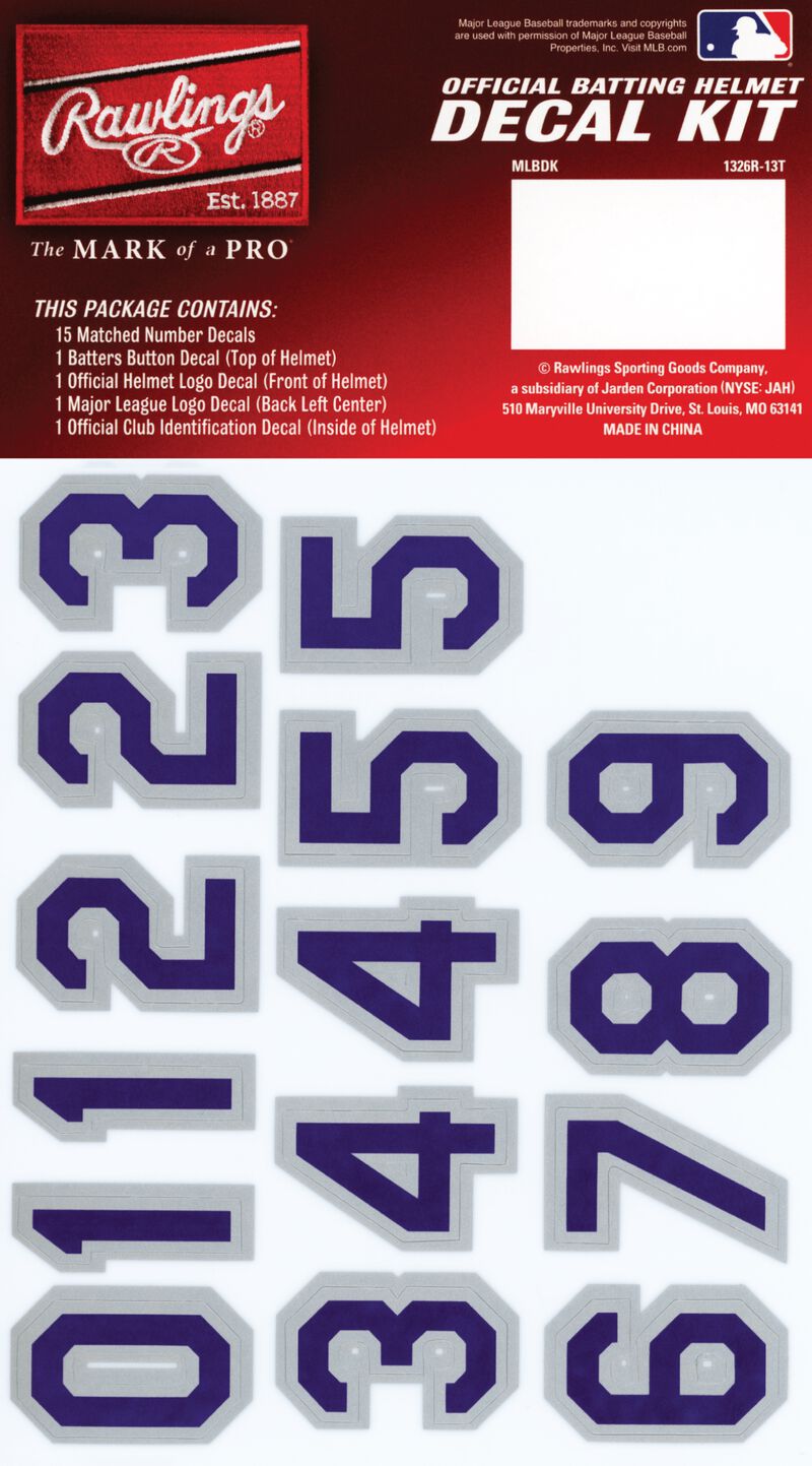 MLB Colorado Rockies Decal Kit