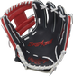 Shell palm view of black, red, and white 2022 Breakout 11.5-inch infield glove image number null